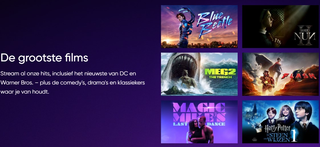 Het aanbod van HBO Max 